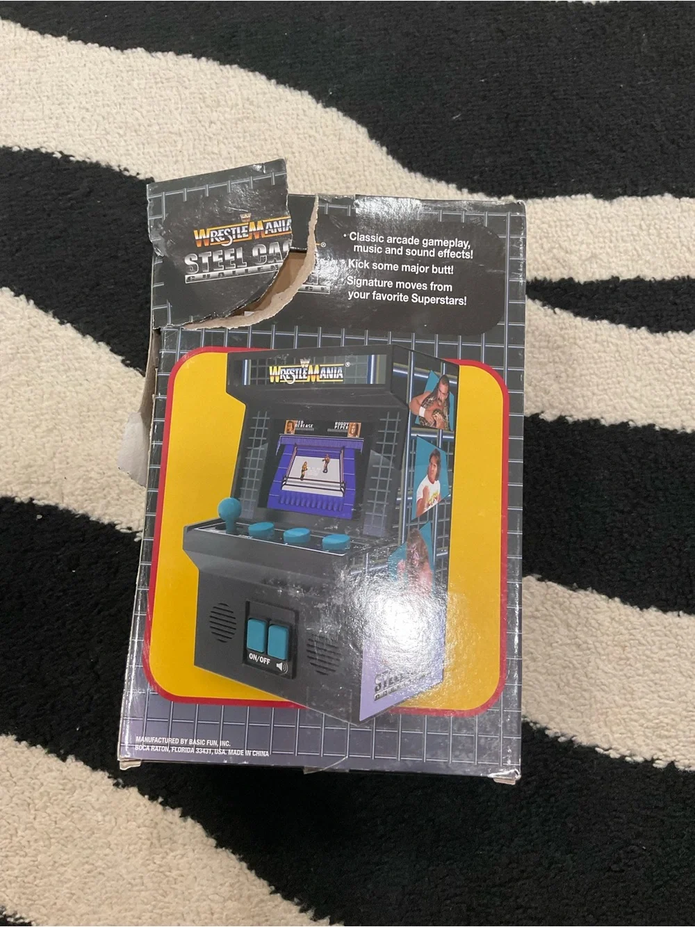 WrestleMania Steel Cage Handheld Game - Black